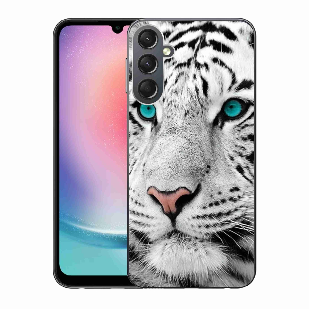 Zselés borítás mmCase Samsung Galaxy A24 készülékhez - fehér tigris