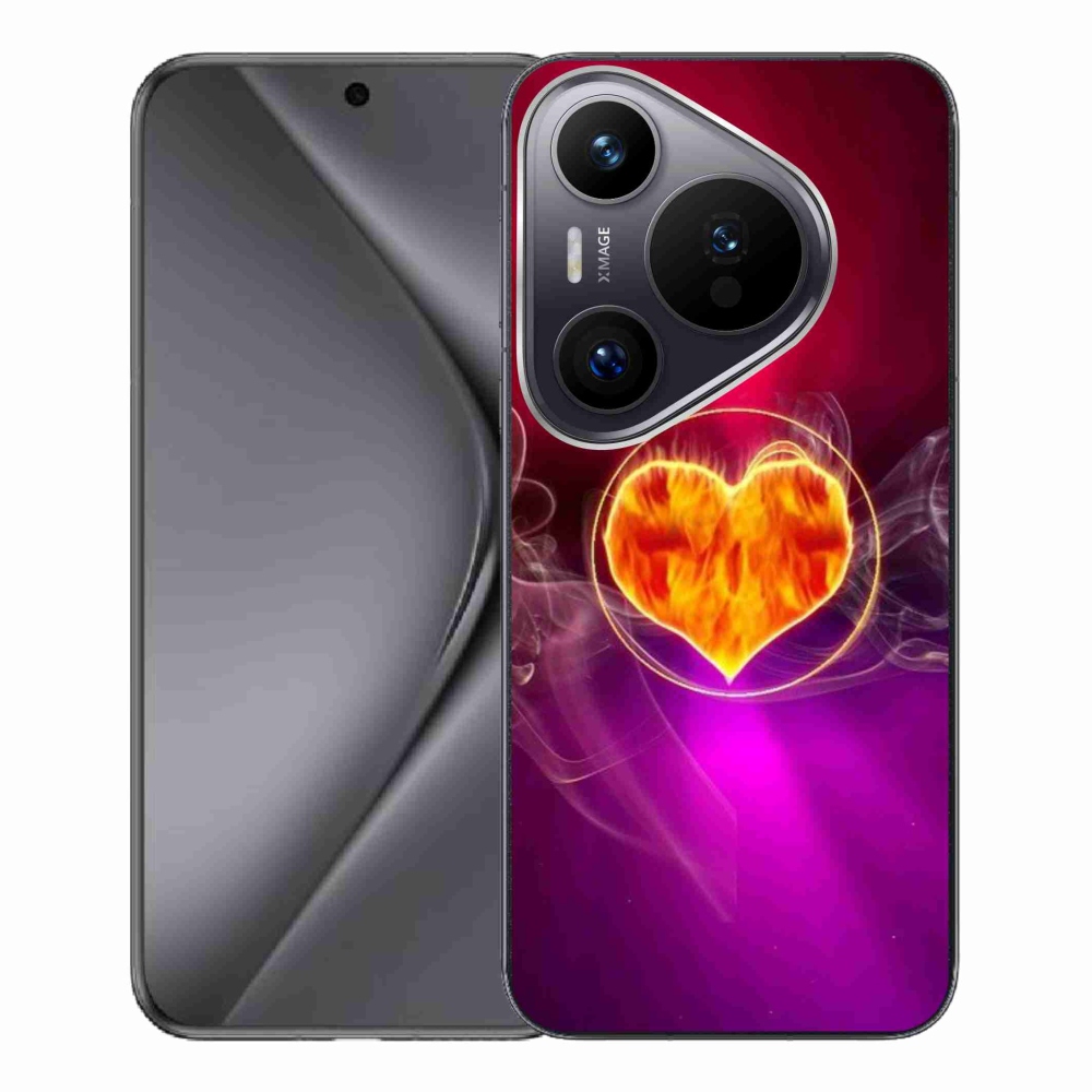 Gél borítás mmCase a Huawei Pura 70 Pro számára - tüzes szív