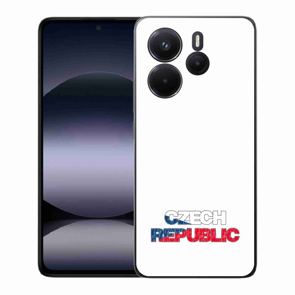 Gél borítás mmCase a Xiaomi Redmi Note 14-hez - Csehország fehér háttér