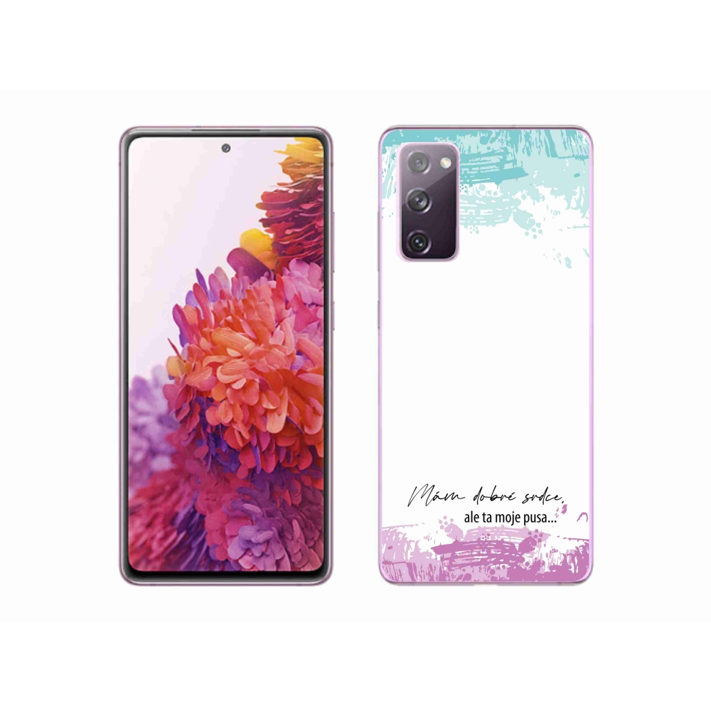 Gél borító mmCase Samsung Galaxy S20 FE - vicces szöveg 3 fehér háttér