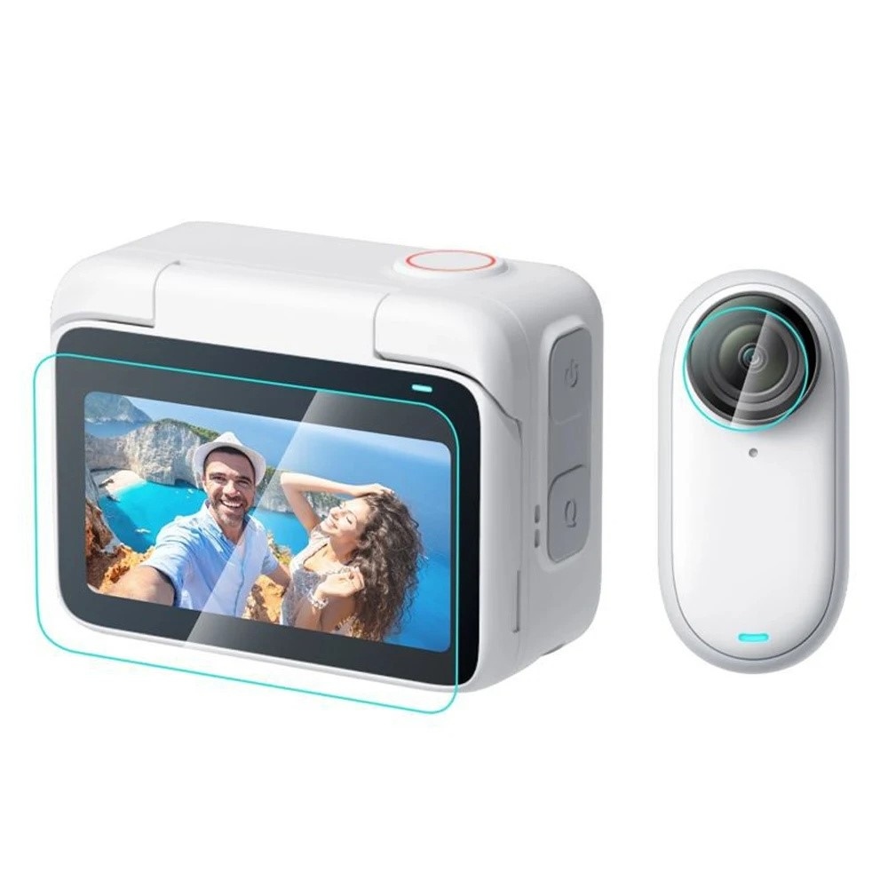 2 db edzett üveg kijelzőhöz és lencséhez Insta360 GO 3S készülékhez