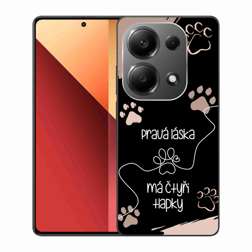 Gél borítás mmCase a Xiaomi Redmi Note 13 Pro 4G/Poco M6 Pro számára - kutyamotívum 1 fekete háttér