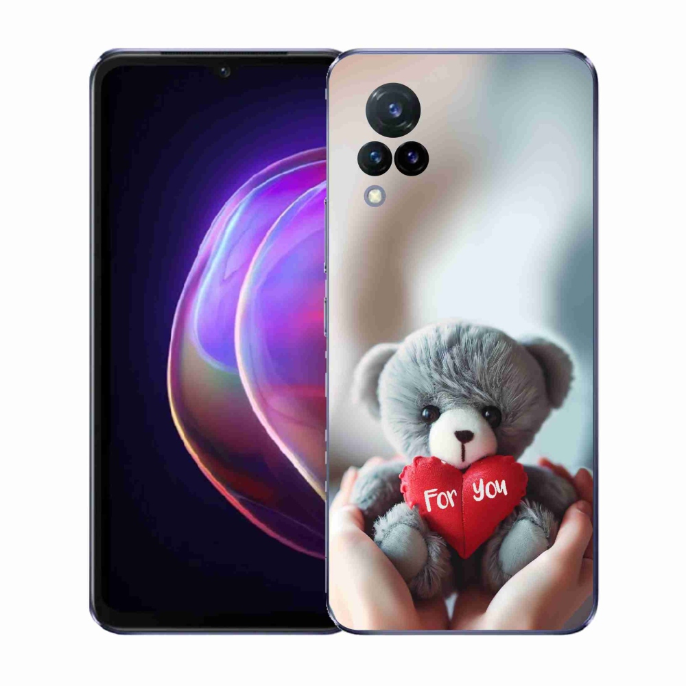 Gél borítás mmCase a Vivo V21 4G/5G-n - mackó a szerelmeseknek