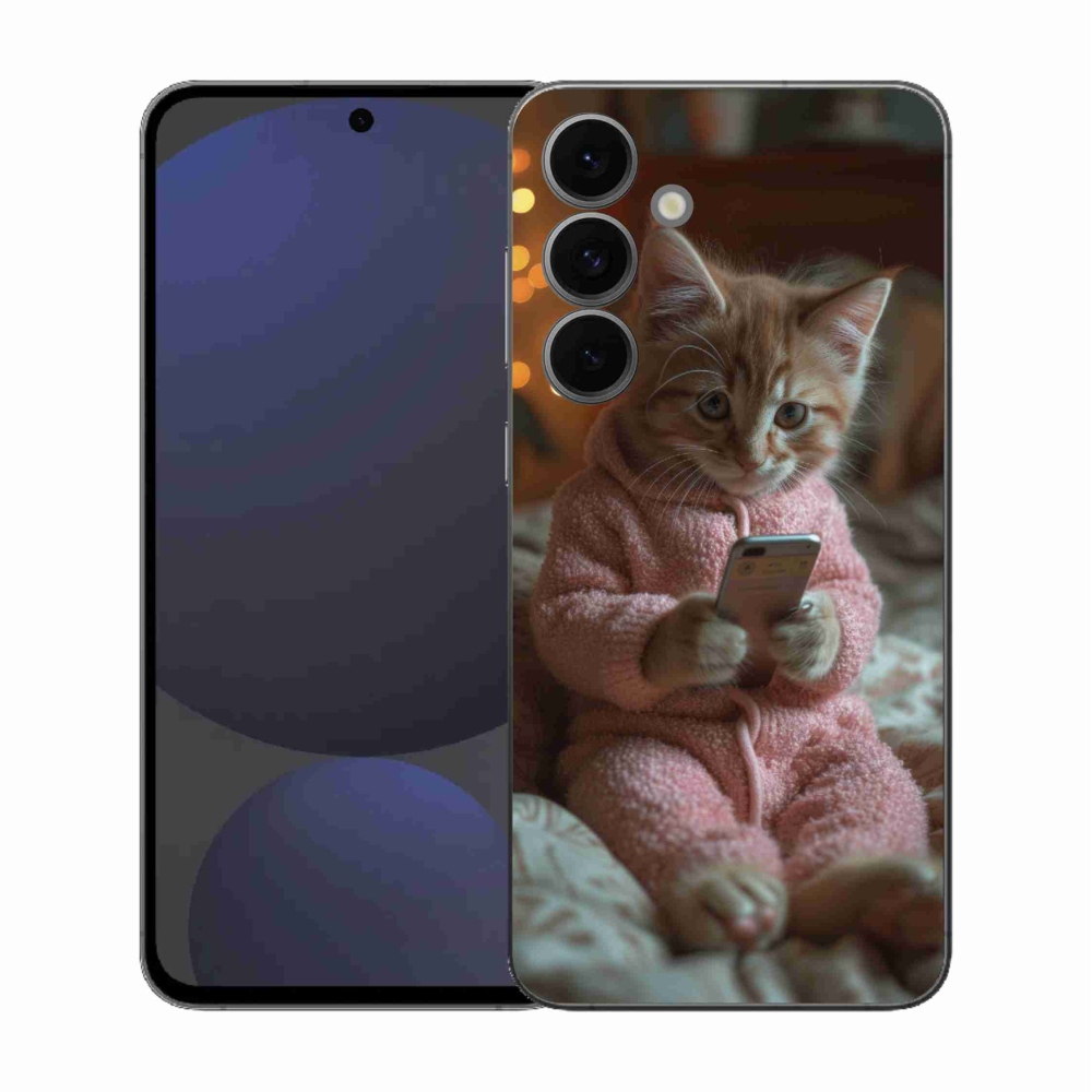 Zselés borítás mmCase Samsung Galaxy S25 FE - baba mobillal