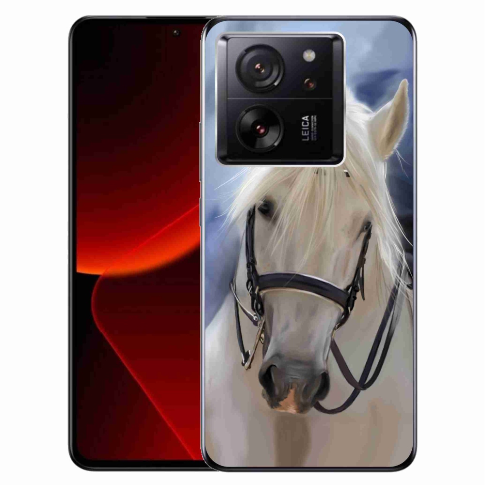 Gél borítás mmCase a Xiaomi 13T/13T Pro számára - fehér ló