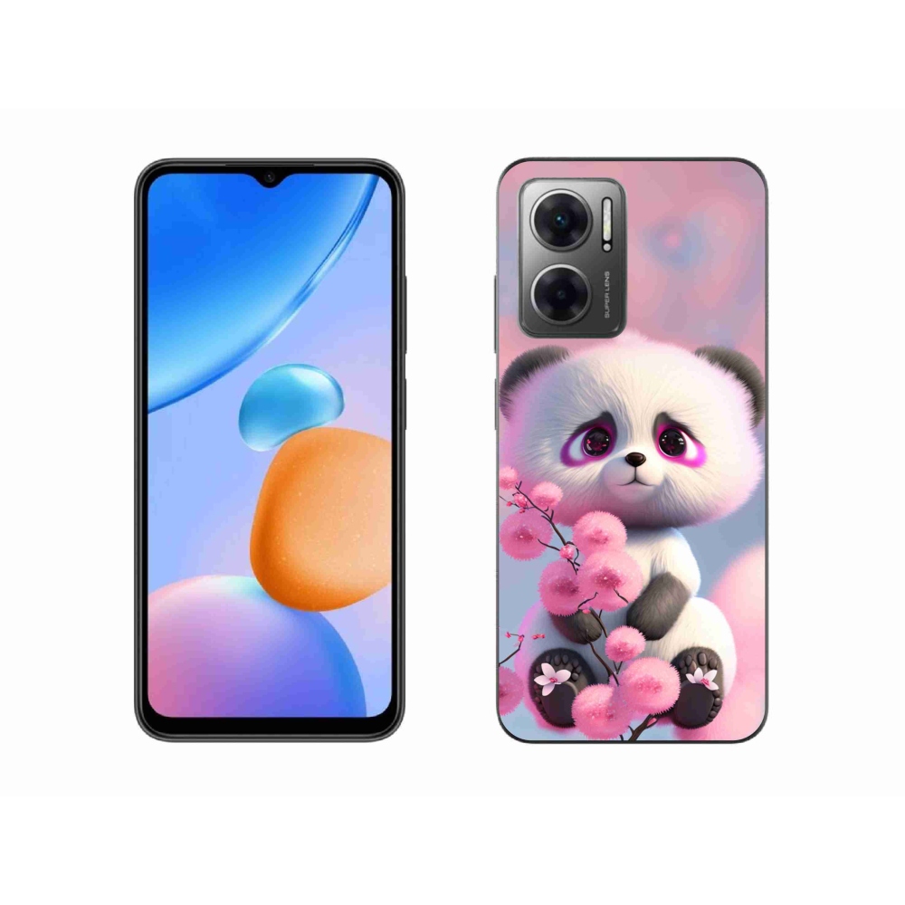 Gél borító mmCase a Xiaomi Redmi 10 5G-hez - aranyos panda 1