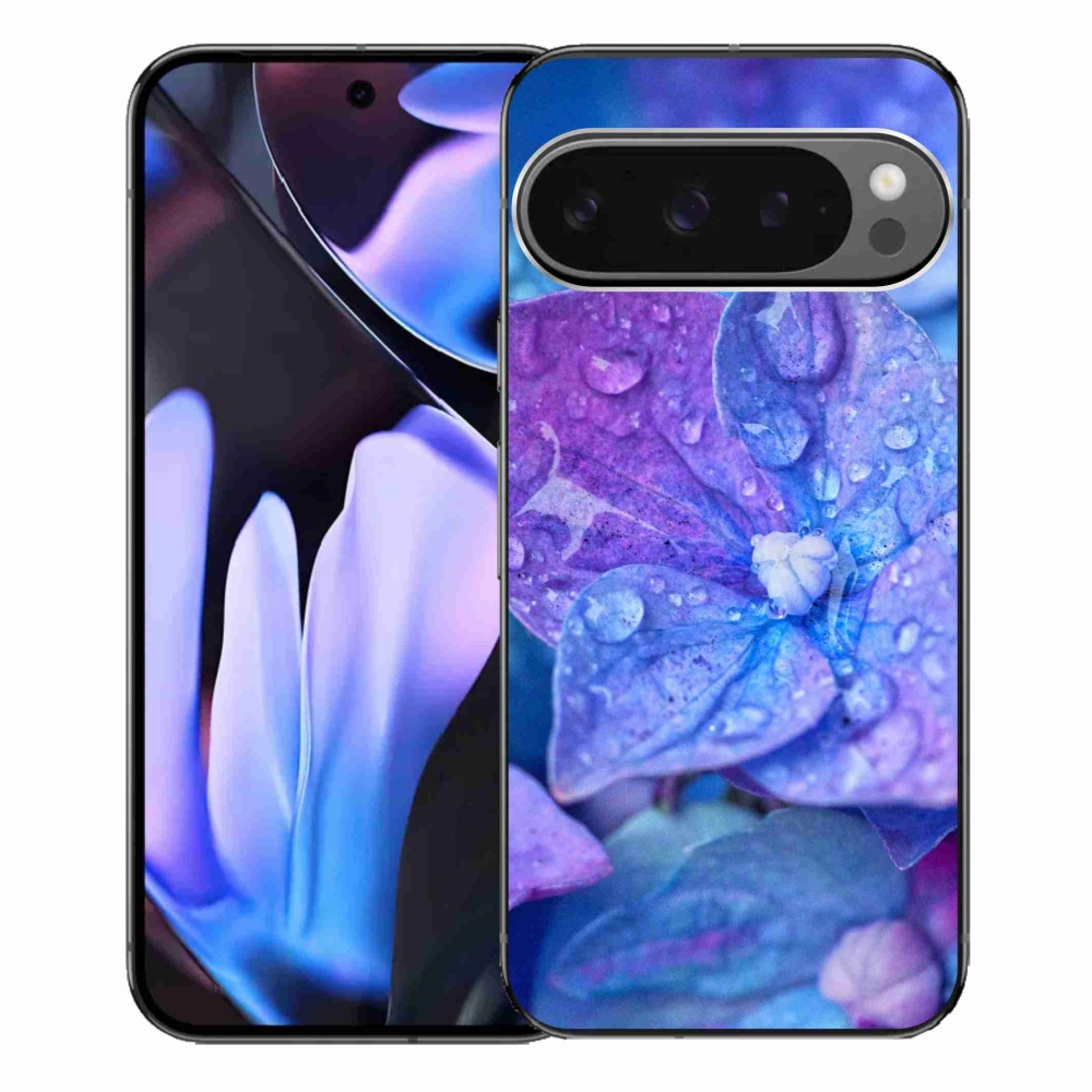 Zselés borítás mmCase a Google Pixel 9 Pro XL számára - lila virág