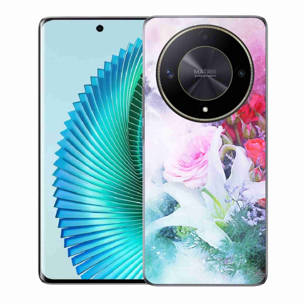 Gél borítás mmCase a Honor Magic 6 Lite 5G számára - virágok 4