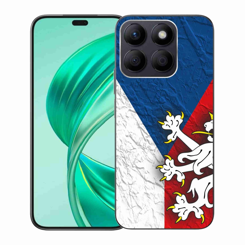 Zselés borítás mmCase a Honor X8b számára - cseh zászló 1