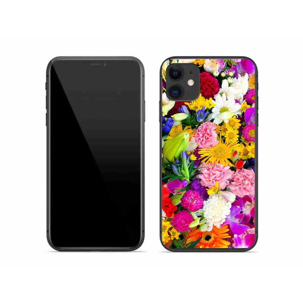 Gél borítás mmCase iPhone 11 - virágok 12
