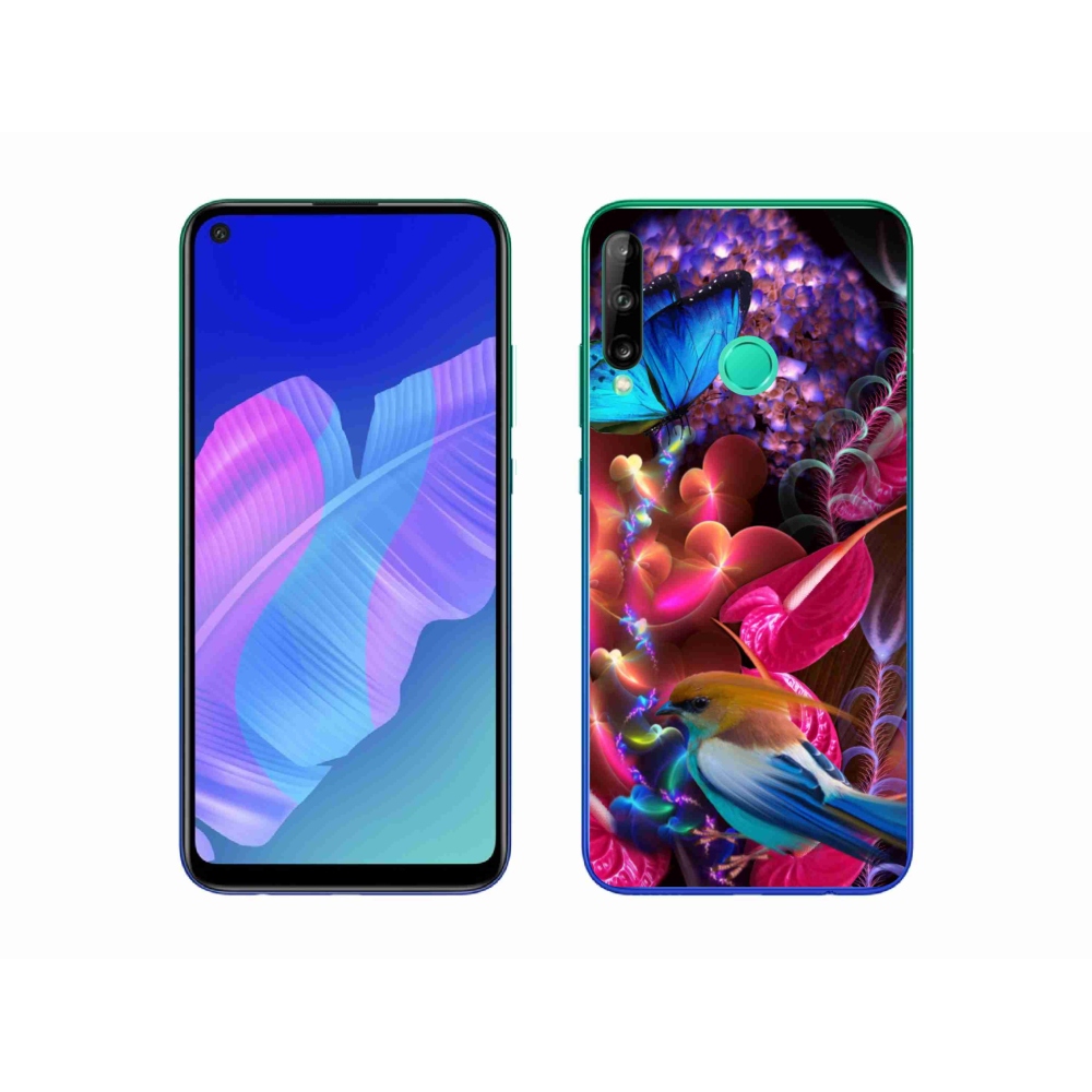 Gél borító mmCase a Huawei P40 Lite E számára - színes virágok