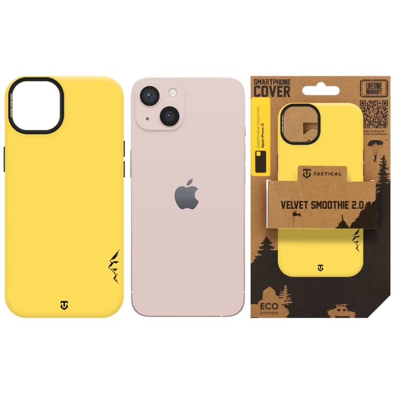 Tactical MagForce Velvet Smoothie 2.0 tok az Apple iPhone 13-hoz, banánszínű