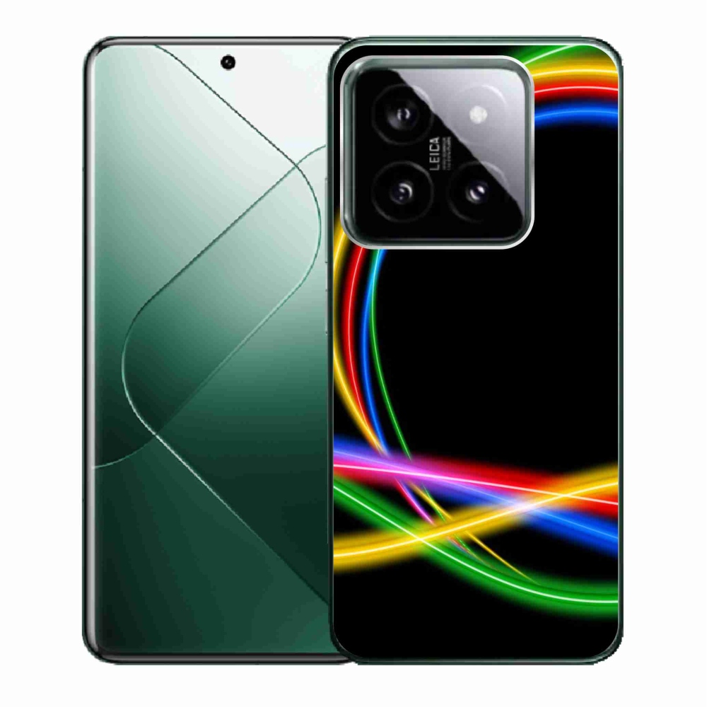Gél tok mmCase a Xiaomi 14 - neon körökhöz