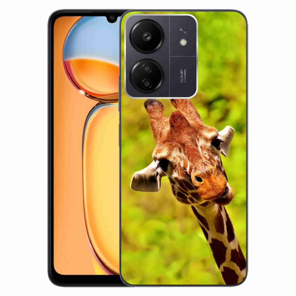 Gél borítás mmCase a Xiaomi Poco C65/Redmi 13C-hez - zsiráf