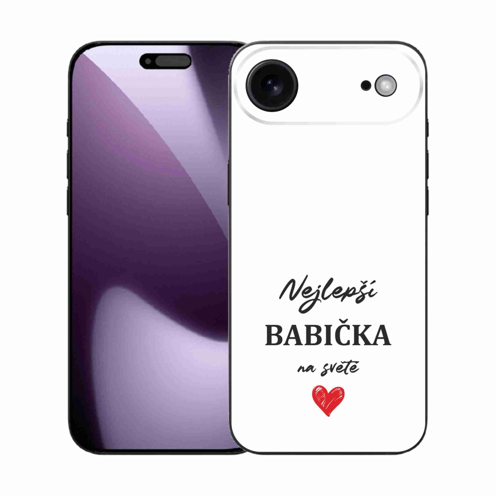 Gél borítás mmCase iPhone 17 Air készülékhez - Best Grandma 1 fehér háttér