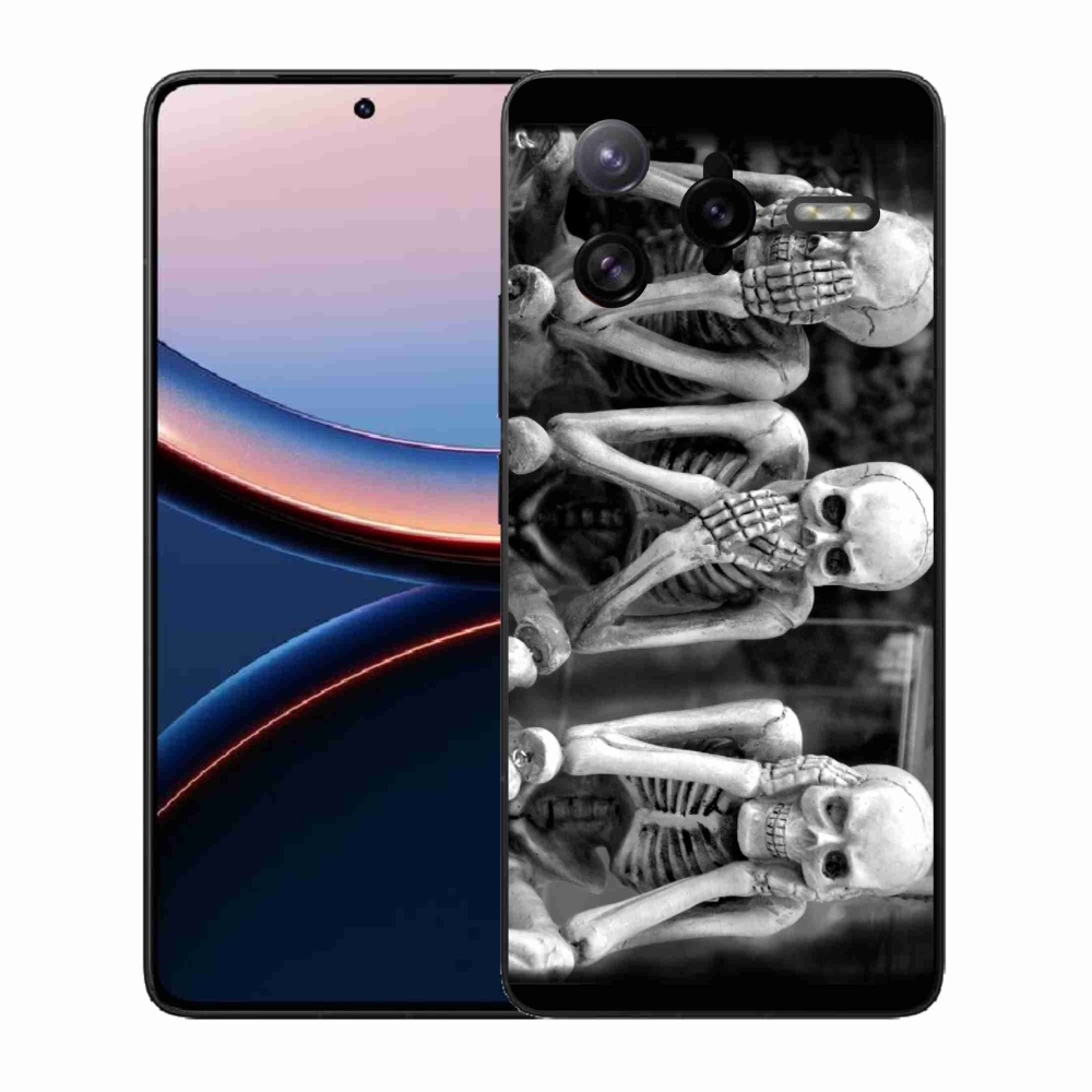 Gél borítás mmCase a Xiaomi Poco F7 Ultra számára - csontvázak
