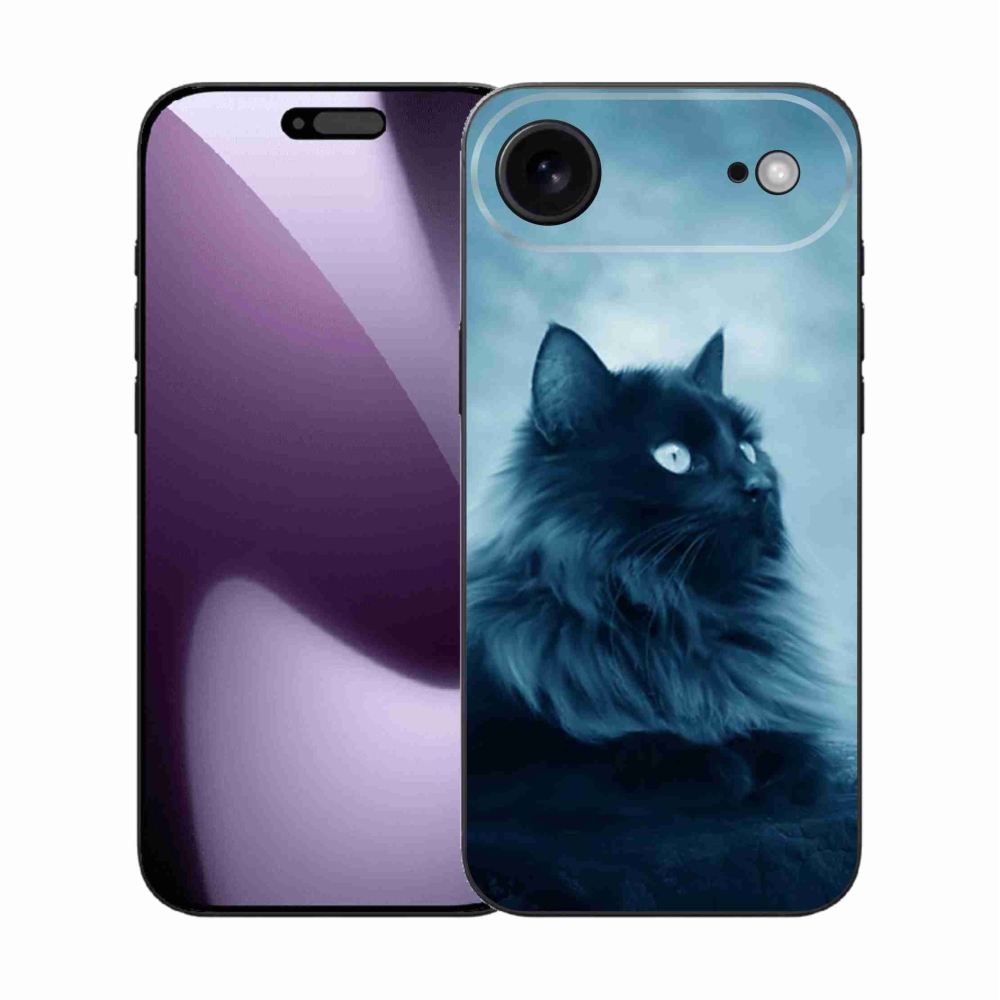 Zselés borítás mmCase iPhone 17 Air készülékhez - fekete cat 1