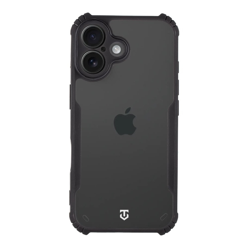 Tactical Quantum lopakodó védőburkolat Apple iPhone 16 készülékhez Clear/Black (átlátszó/fekete)