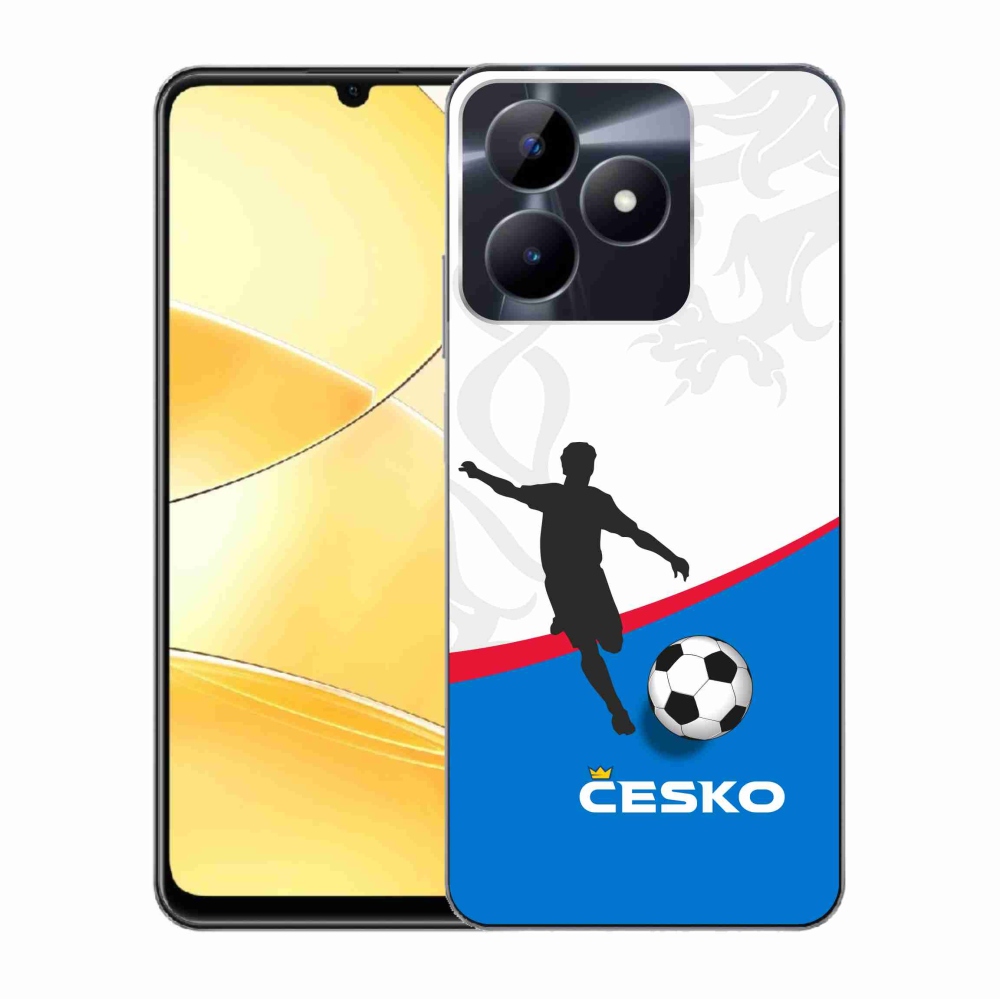 Gél borítás mmCase a Realme C51/C53 készülékhez - futball Csehország 1