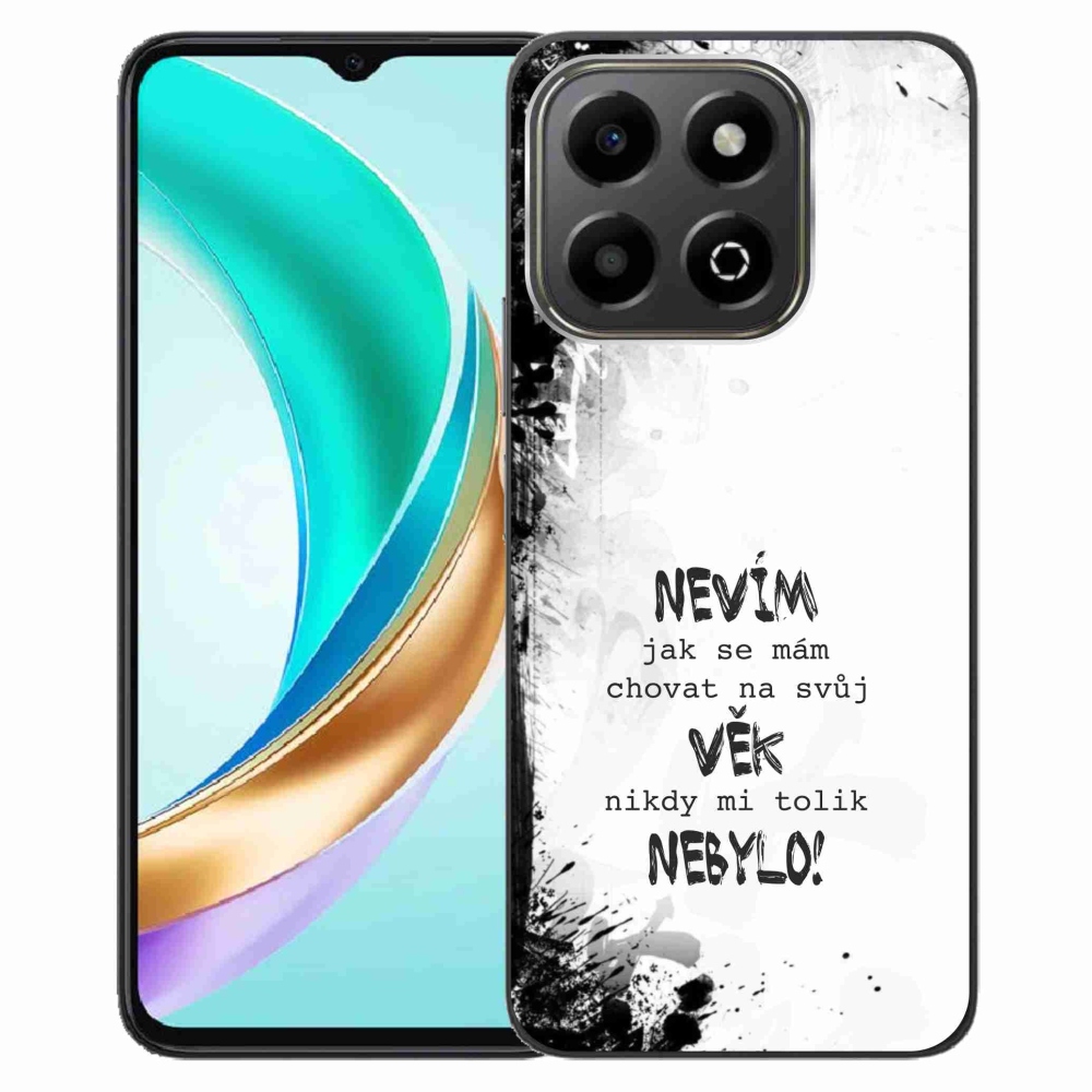 Gél borító mmCase a Honor X6b készülékhez - vicces szöveg 14 fehér háttér