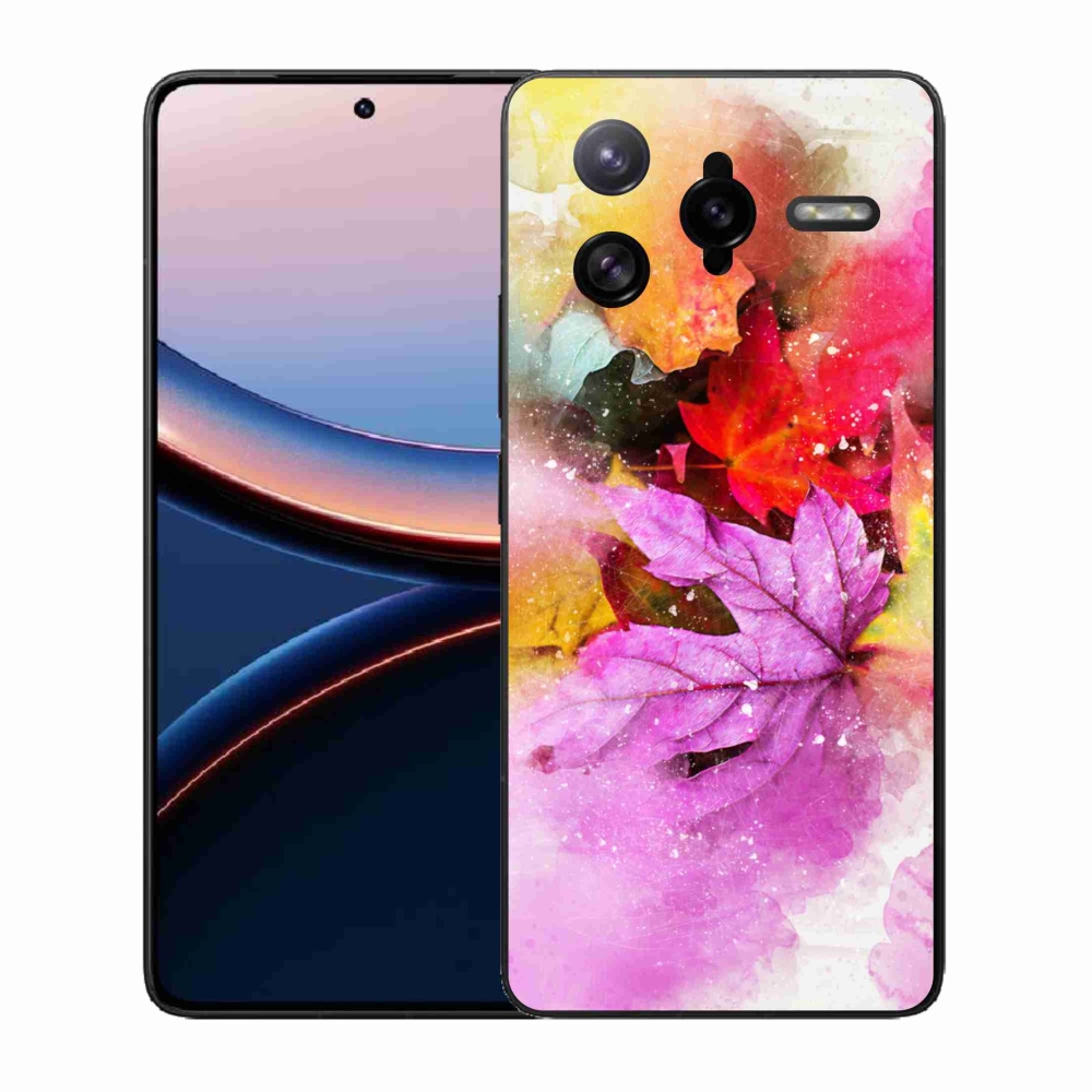 Gél borítás mmCase a Xiaomi Poco F7 Ultra számára - színes levelek