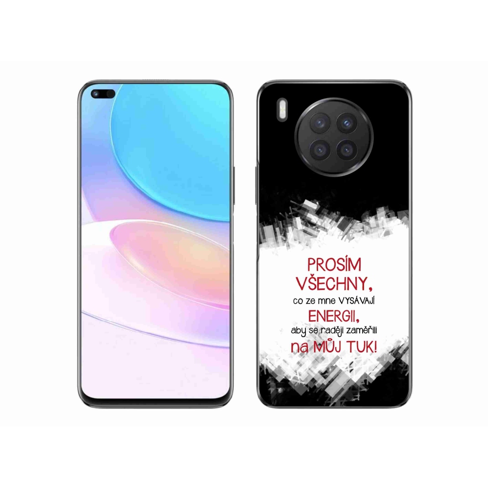 Gél borító mmCase a Huawei Nova 8i készülékhez - vicces szöveg 1 piros