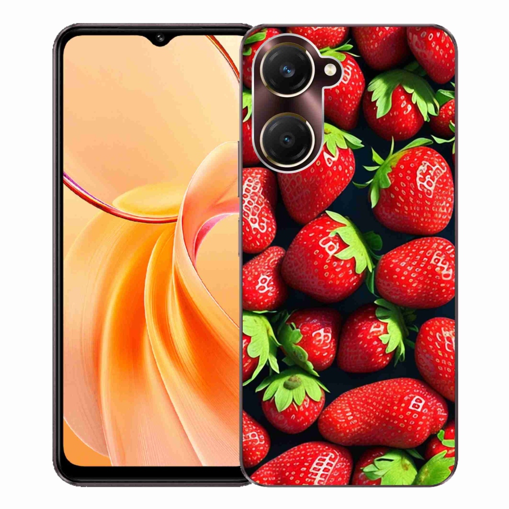 Zselés borítás mmCase a Vivo Y28s 5G készülékhez - eper