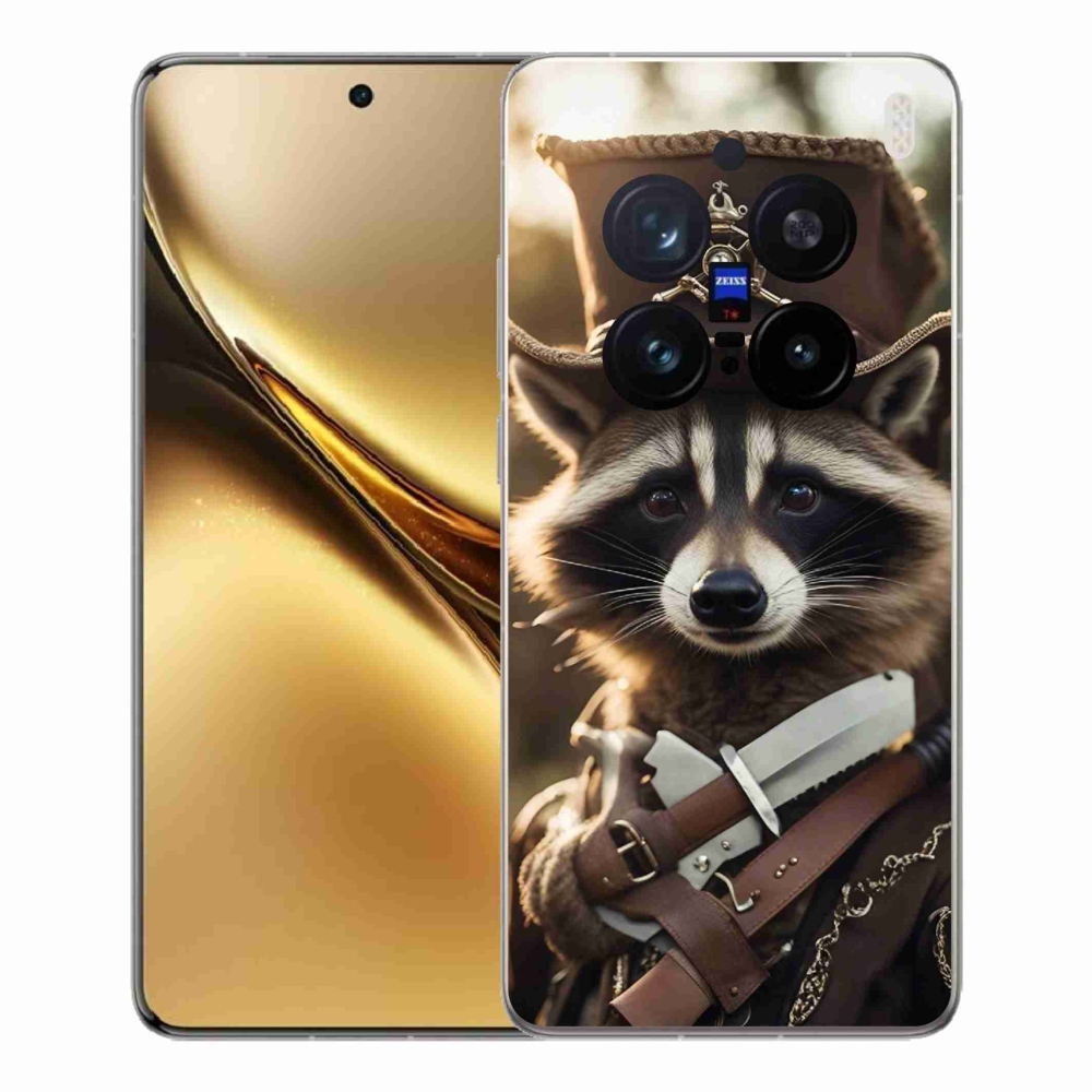 Zselés borítás mmCase a Vivo X200 Pro 5G készülékhez - mosómedve egyenruhában