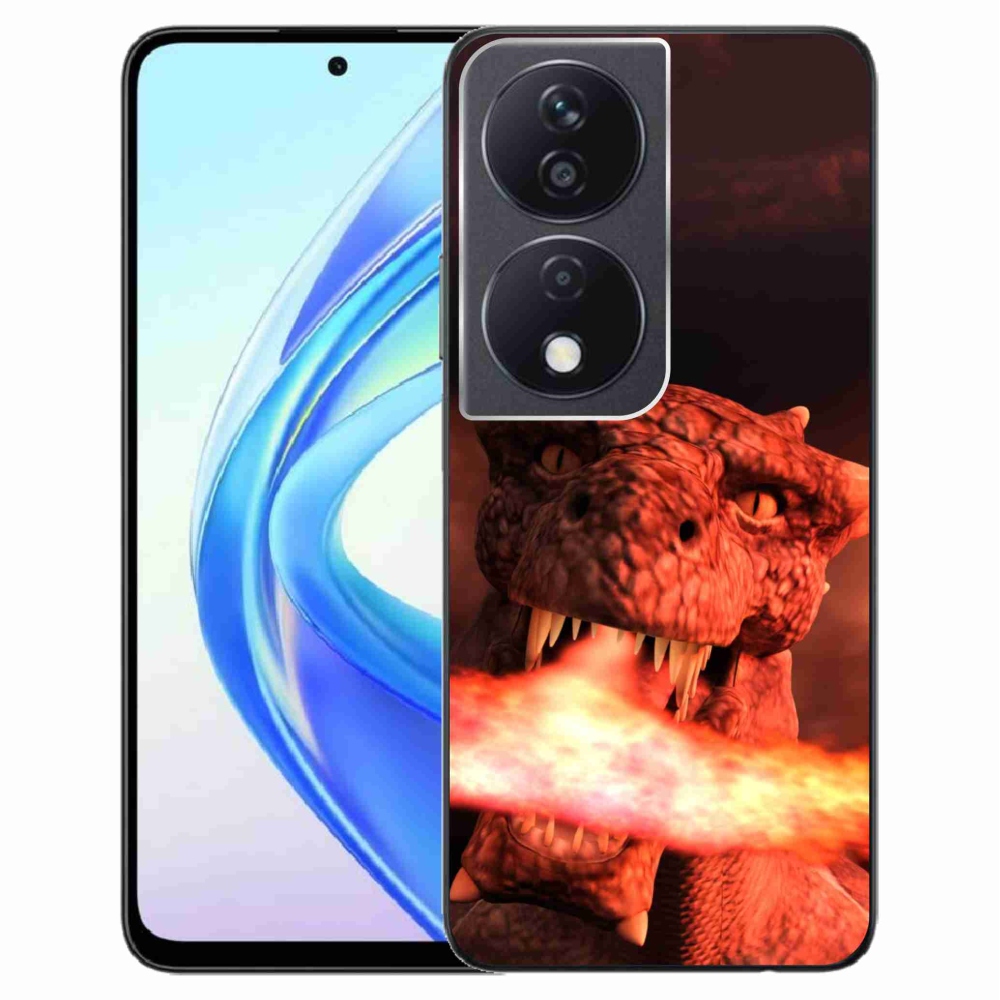 Zselés borítás mmCase a Honor X7b/Honor 90 Smart készülékhez - sárkány