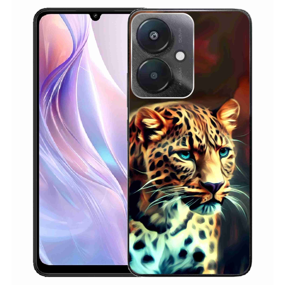 Gél borítás mmCase a Xiaomi Redmi 13C 5G-hez - leopárd