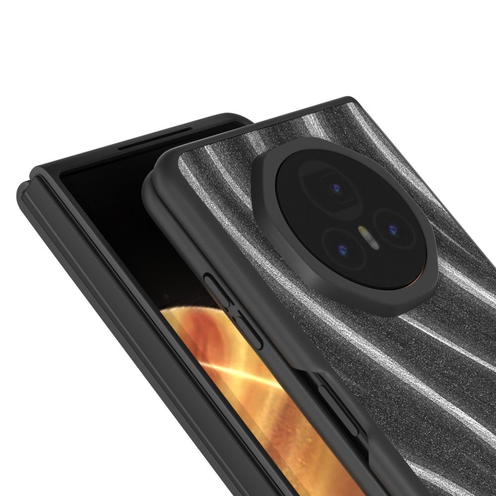 Tejút műanyag tok műbőrrel Honor Magic V3-hoz - szürke