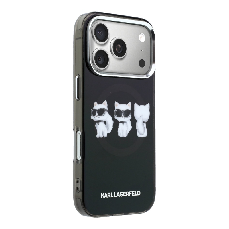 Karl Lagerfeld IML Choupette Trio vízfesték MagSafe hátlap iPhone 17 Pro készülékre