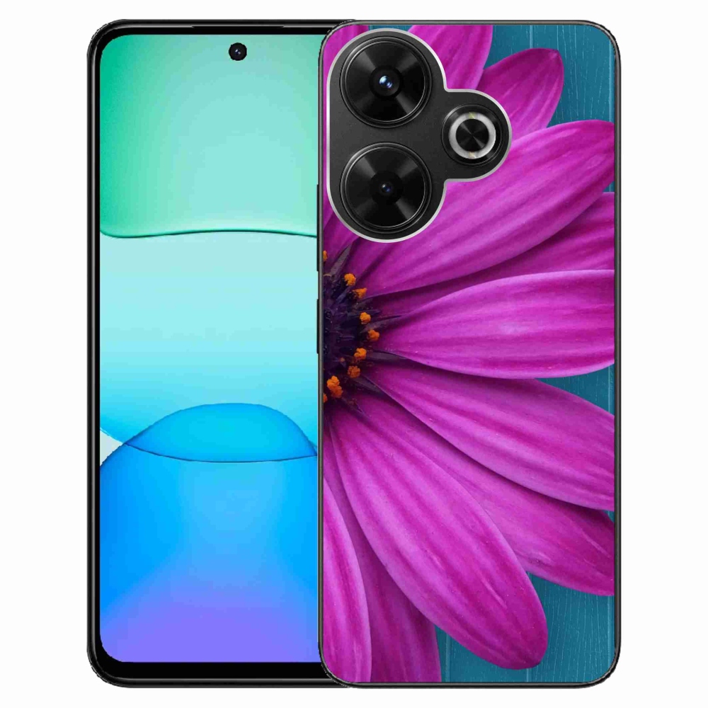 Gél tok mmCase a Xiaomi Redmi 13 4G/Poco M6 4G készülékhez - lila margaréta