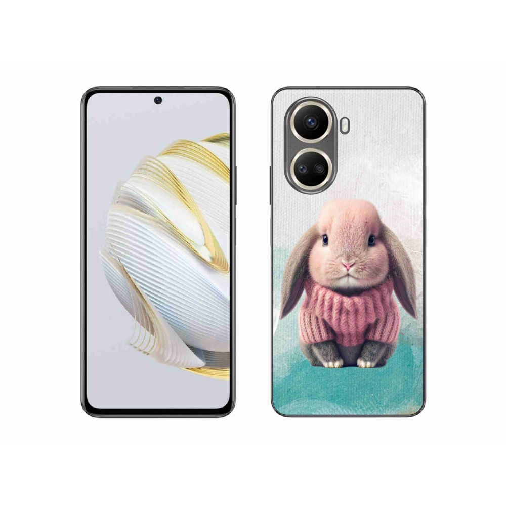Gél borítás mmCase a Huawei Nova 10 SE-hez - nyúl pulóverben