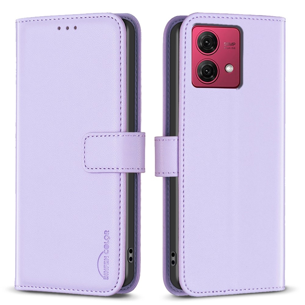 BNF könyvtáska Motorola Moto G84 5G - világos lila