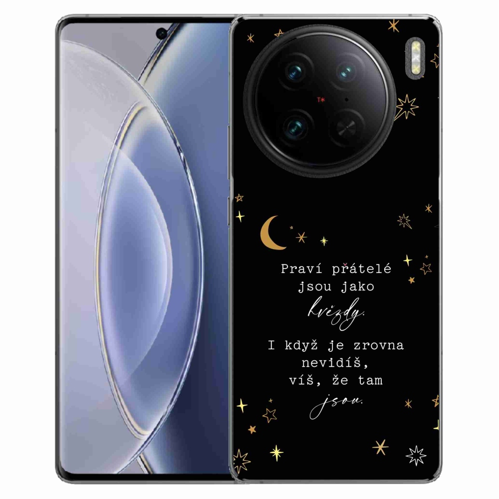 Gél borítás mmCase a Vivo X90 Pro készülékre - Idézet 6 fekete háttér