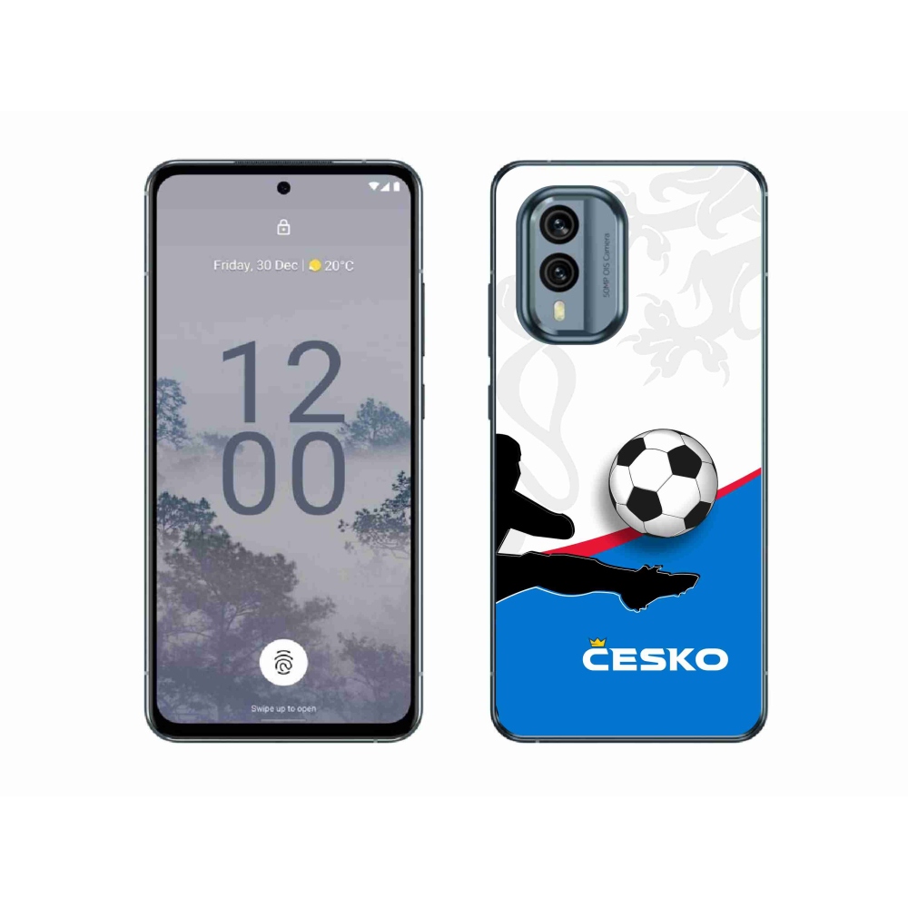 Zselés borítás mmCase a Nokia X30 5G készülékhez - futball Csehország 3
