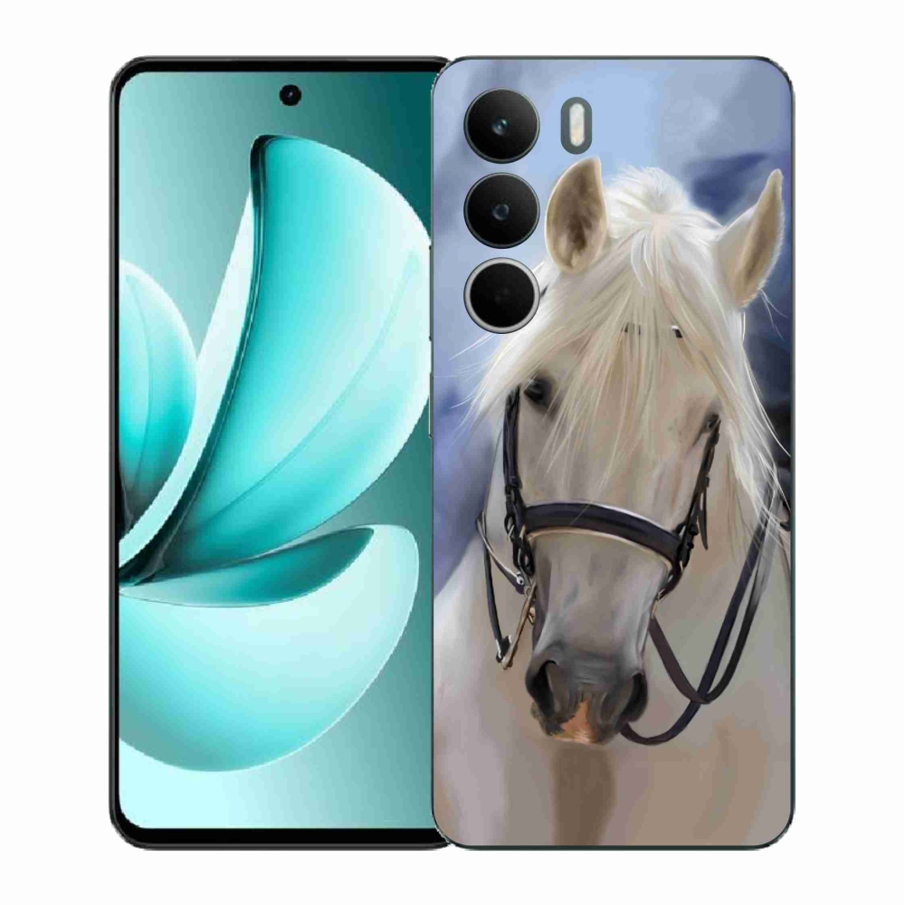 Zselés borítás mmCase a Realme C71 készülékhez - fehér ló