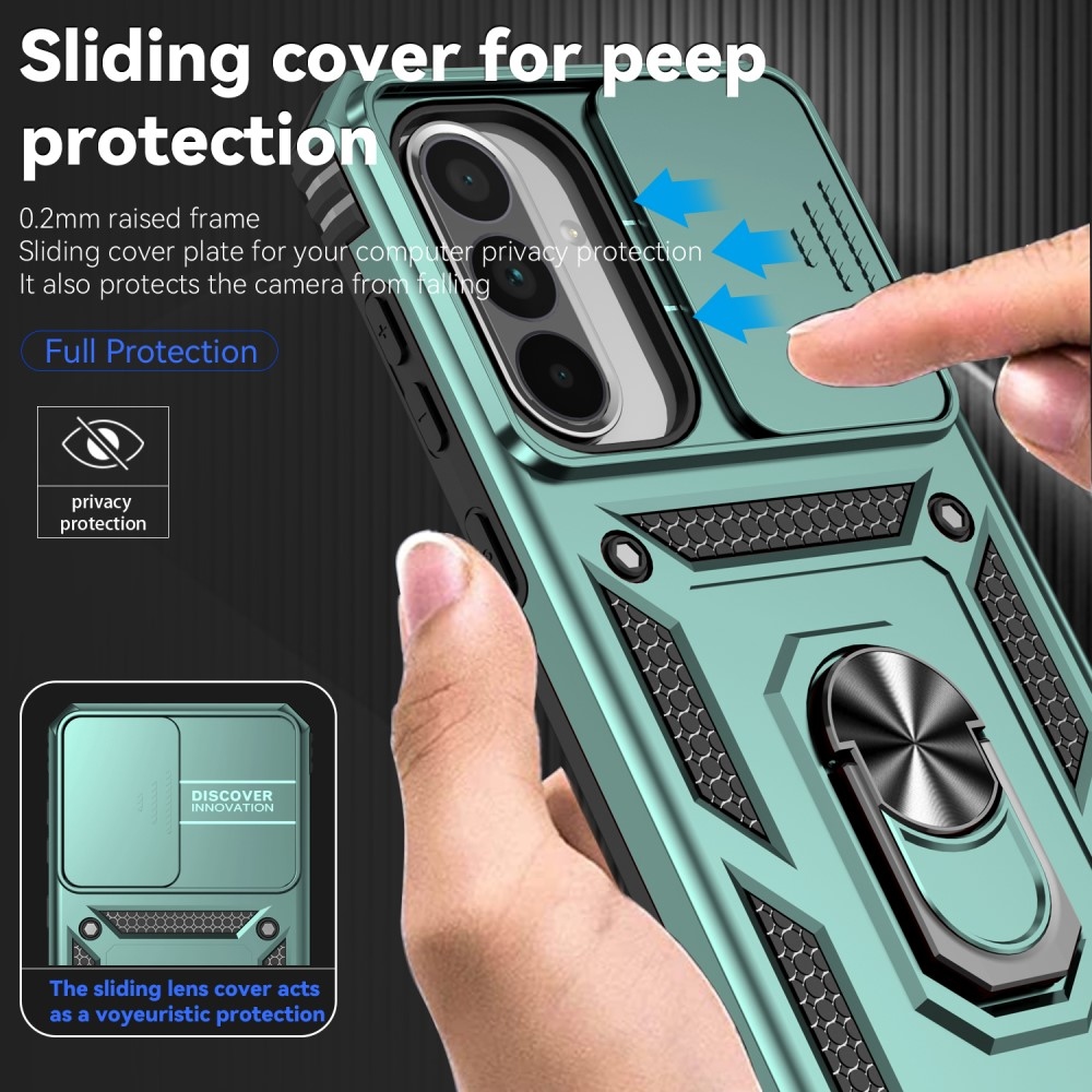 Gyűrűálló borítás Samsung Galaxy A36 5G készülékhez - zöld