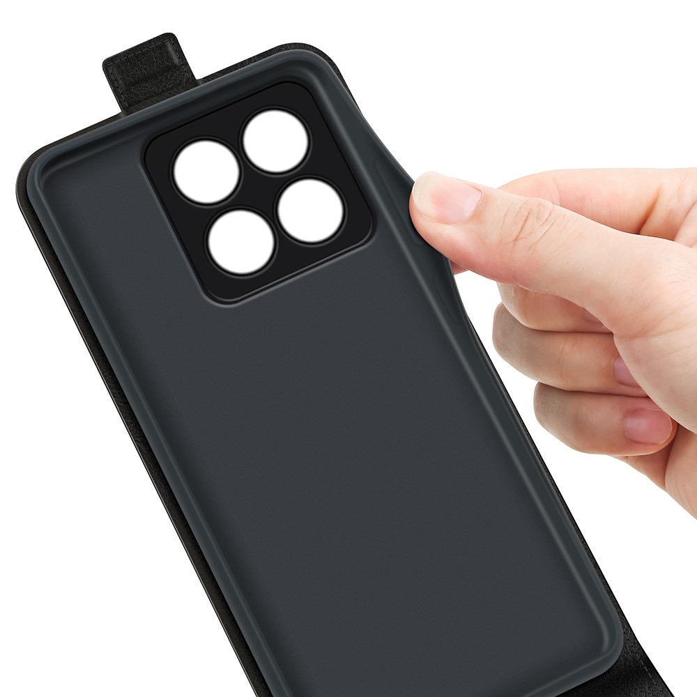 Függőleges könyvtáska Xiaomi 14 Pro-hoz - fekete