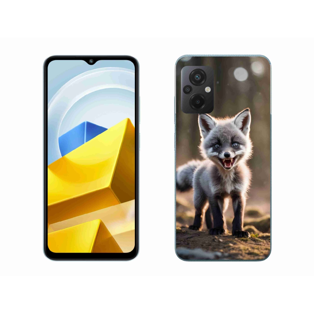 Gél borító mmCase a Xiaomi Poco M5 4G-hez - angry fox