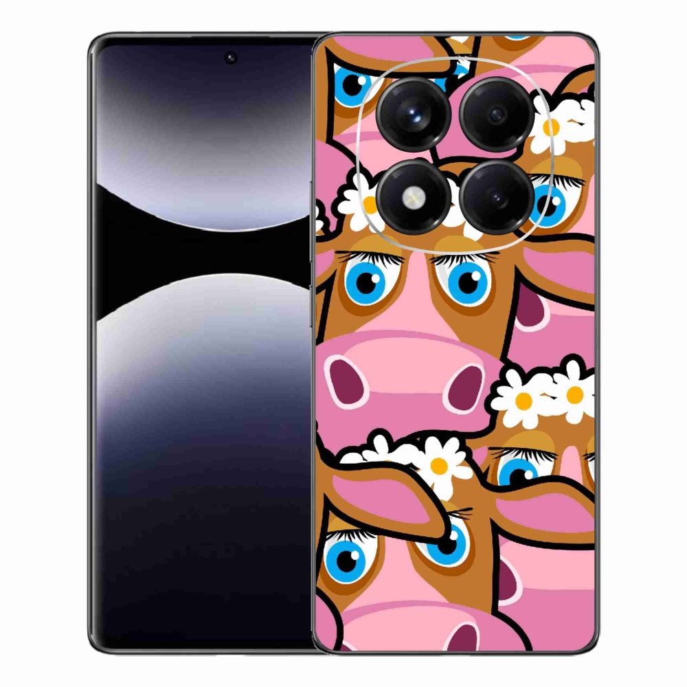 Gél borítás mmCase a Xiaomi Redmi Note 14 Pro számára - rajzfilm tehenek