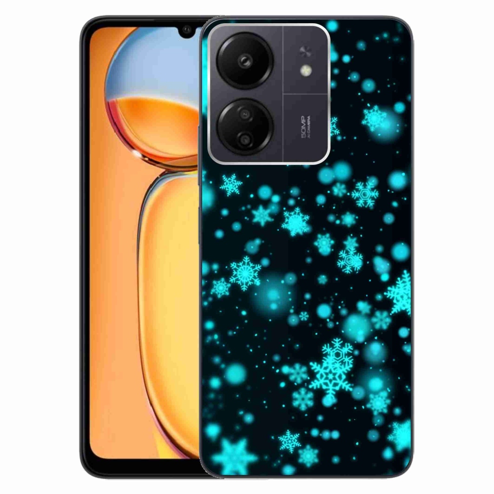 Gél borítás mmCase a Xiaomi Poco C65/Redmi 13C - hópelyhek 1