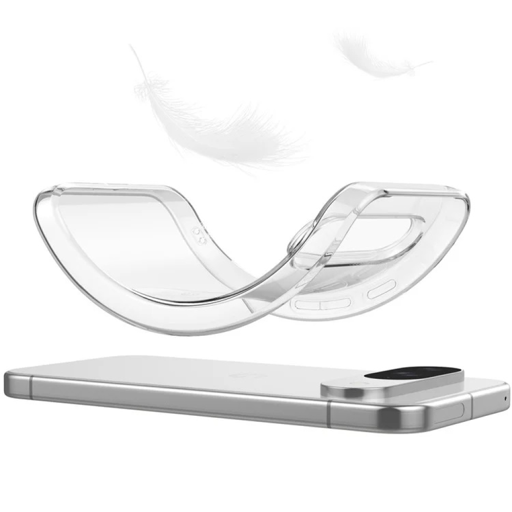 Átlátszó zselés tok Google Pixel 9/9 Pro - átlátszó