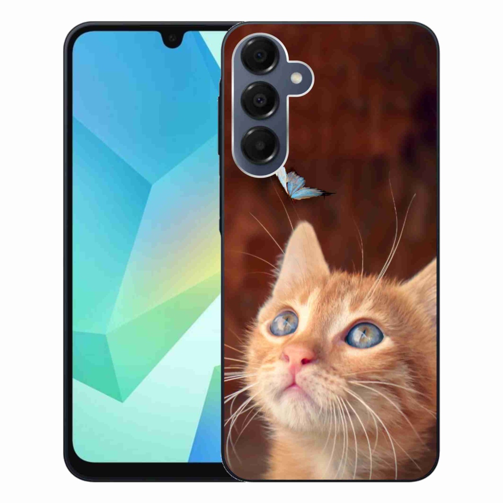 Gél borítás mmCase Samsung Galaxy A16 4G/5G készülékhez - pillangó és cica