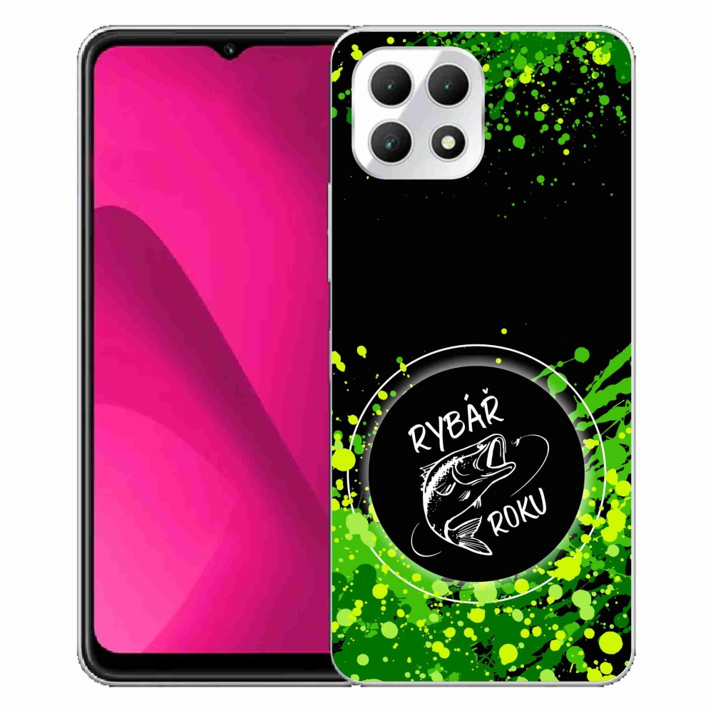 Zselés borító mmCase a T-Mobile T Phone 2 készülékhez - Az év halászának fekete háttere