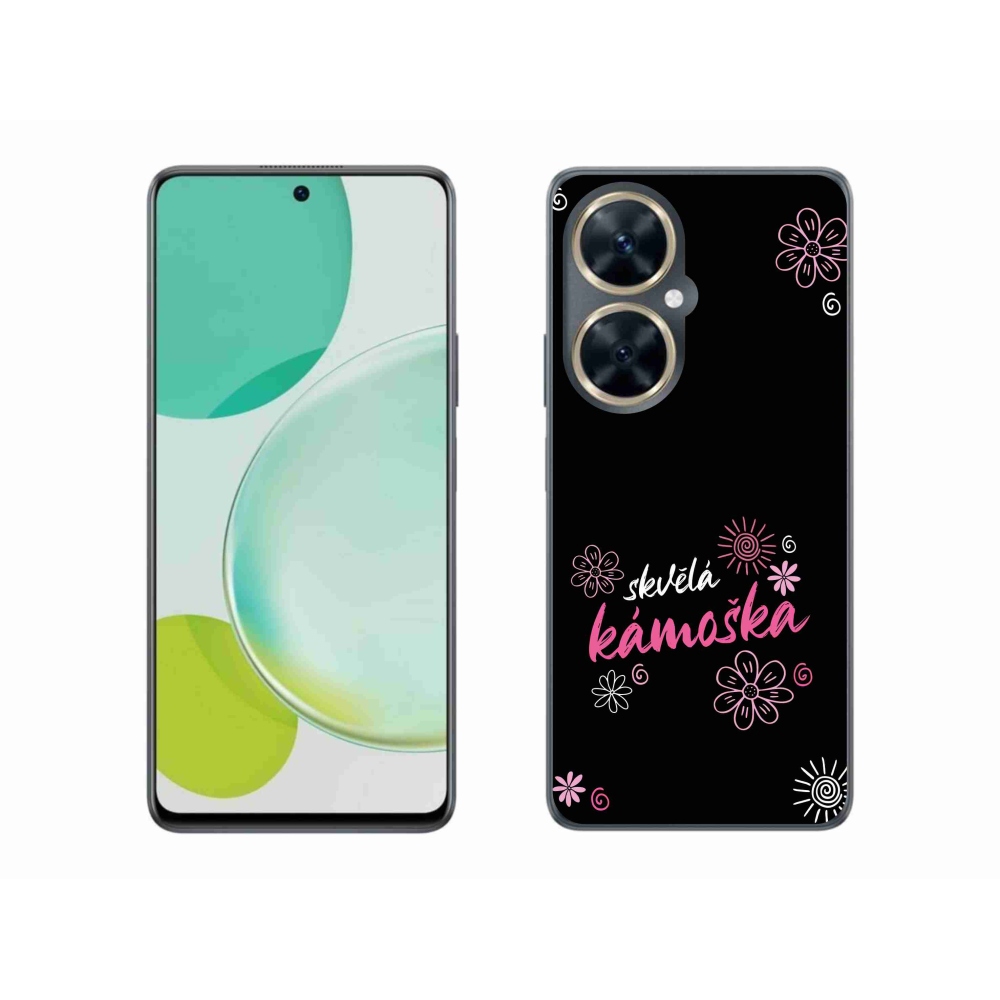 Gél borító mmCase a Huawei Nova 11i - nagyszerű haver fekete háttérrel