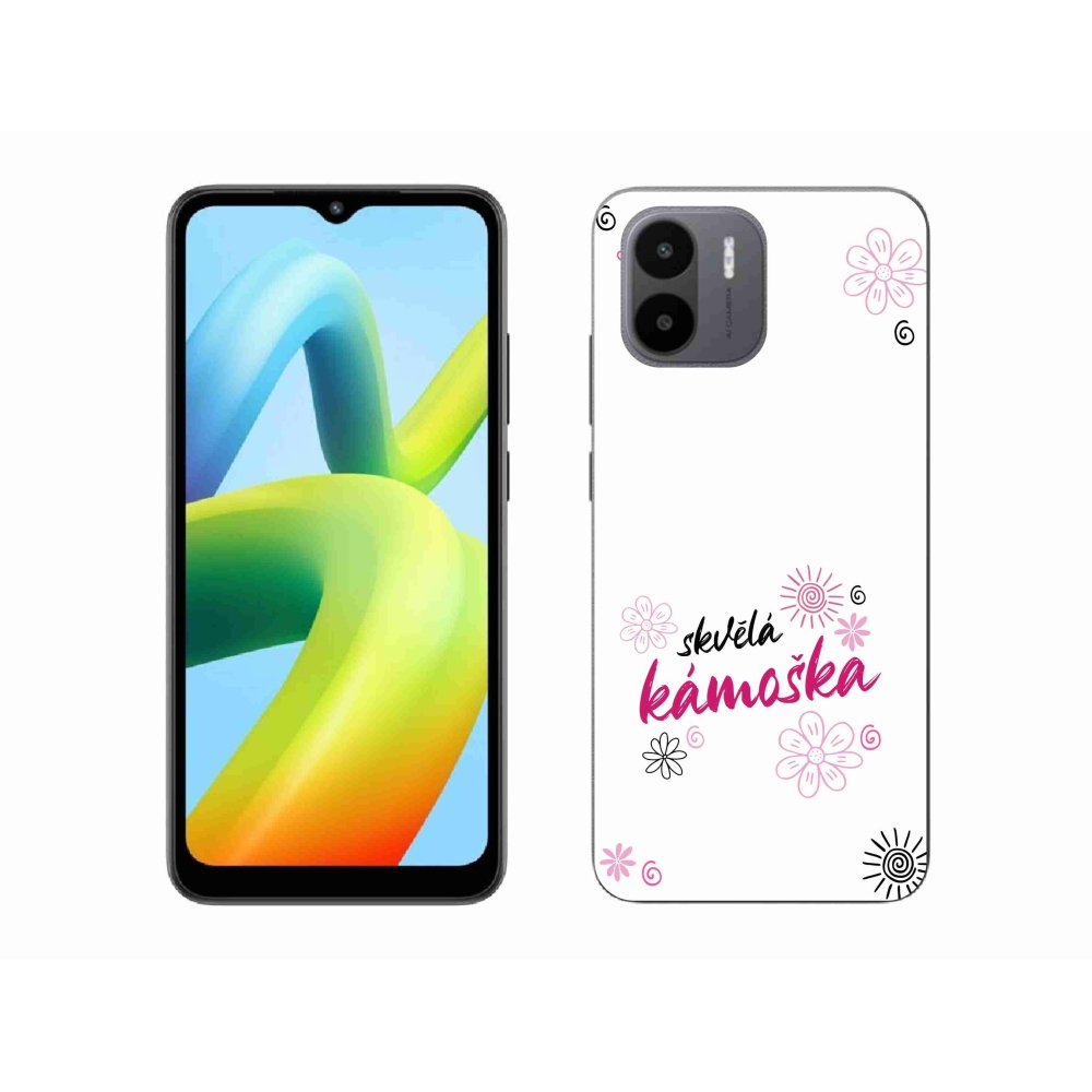 Gél borító mmCase a Xiaomi Redmi A1-en - nagyszerű haver fehér háttérrel