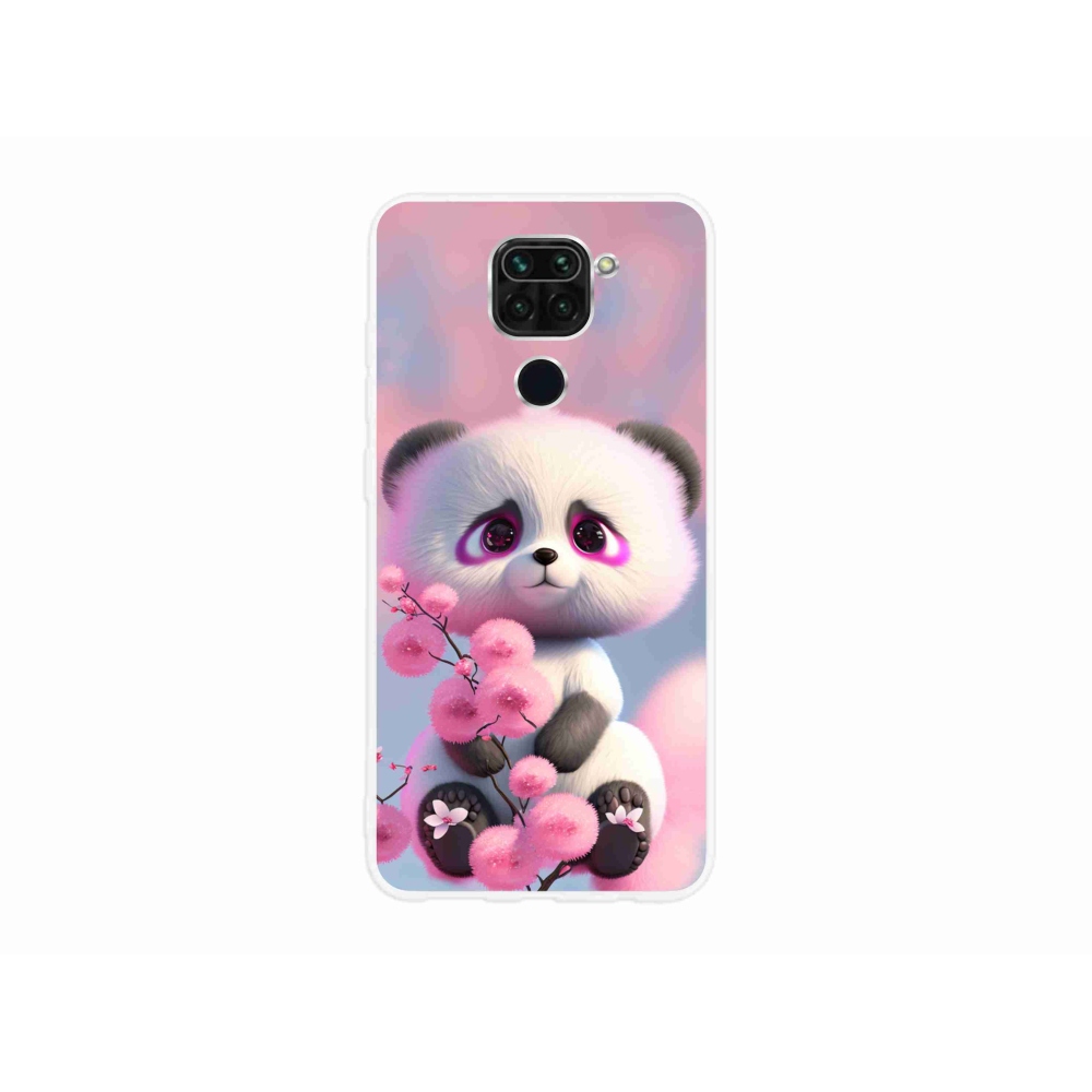 Gél borítás mmCase a Xiaomi Redmi Note 9-hez - aranyos panda 1