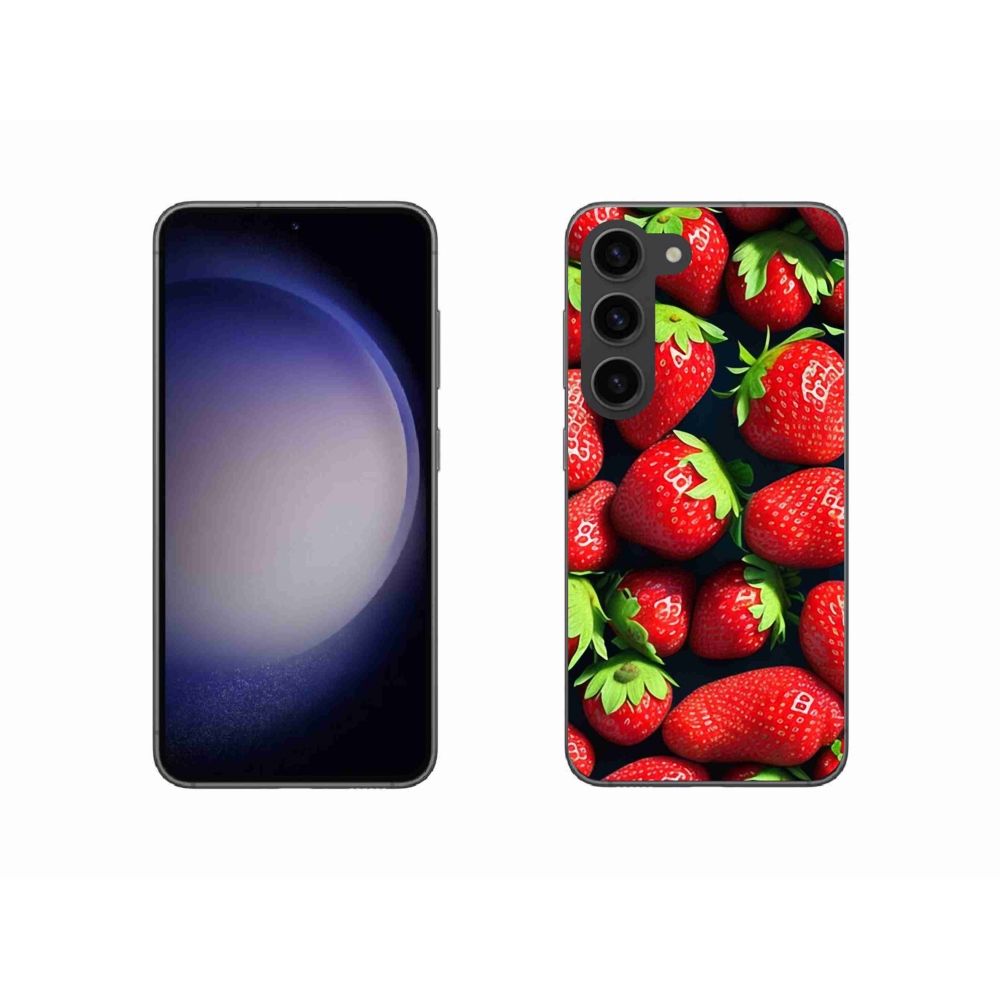 Zselés borítás mmCase Samsung Galaxy S23 5G - eper